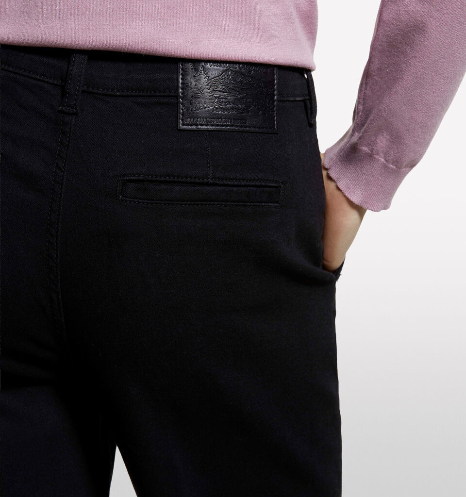 Jeans Style 71 chino slim fit preto - jeans slim fit para mulher - Preto | Sisley image number 4